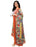 Orange, Multi Color Chinon Dupatta only in Bigswipe