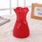 Plastic Vase with Rose bunch Red (1 Piece) only in Bigswipe