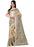 Cream Color Printed Bhagalpuri Silk Saree With Blouse only in Bigswipe