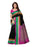 Black And Pink Color Printed Bhagalpuri Silk Saree With Blouse only in Bigswipe