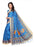 Blue Color Printed Khadi Silk Jhalor Saree With Blouse only in Bigswipe