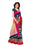 Multi Color Printed Bhagalpuri Silk Saree With Blouse only in Bigswipe