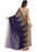 Printed Faux Georgette Blue Color Saree only in Bigswipe