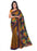Printed Faux Georgette Gold Color Saree only in Bigswipe