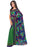 Printed Faux Georgette Green Color Saree only in Bigswipe