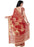 Printed Faux Georgette Red Color Saree only in Bigswipe