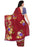 Printed Faux Georgette Maroon Color Saree only in Bigswipe