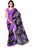 Printed Faux Georgette Purple Color Saree only in Bigswipe