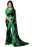 Black And Green Color Printed Georgette Saree With Blouse only in Bigswipe