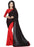 Black And Red Color Printed Georgette Saree With Blouse only in Bigswipe