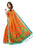 Orange Color Printed Khadi Silk Jhalor Saree With Blouse only in Bigswipe