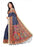 Blue Color Printed Khadi Silk Jhalor Saree With Blouse only in Bigswipe