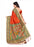 red Color Printed Khadi Silk Jhalor Saree With Blouse