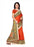 red Color Printed Khadi Silk Jhalor Saree With Blouse