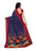 Violet Color Printed Khadi Silk Saree With Blouse