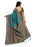 turquoise Color Printed Mysore kalamkari Silk with jhalor Saree With Blouse