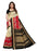 Black and beige Color Printed Bhagalpuri Silk Saree With Blouse only in Bigswipe