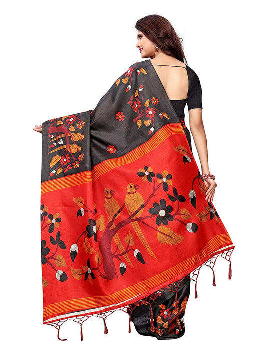 Black, Maroon Color Art Silk Saree only in Bigswipe