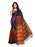 Navy Blue, Orange Color Poly Silk Saree only in Bigswipe