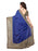 Blue, Beige, Brown Color Satin Saree only in Bigswipe