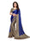 Blue, Beige, Brown Color Satin Saree only in Bigswipe