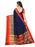 Navy Blue, Golden Color Chanderi Silk Saree only in Bigswipe