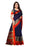 Navy Blue, Golden Color Chanderi Silk Saree only in Bigswipe