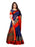 Navy Blue, Golden Color Chanderi Silk Saree only in Bigswipe