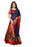 Navy Blue, Golden Color Chanderi Silk Saree only in Bigswipe