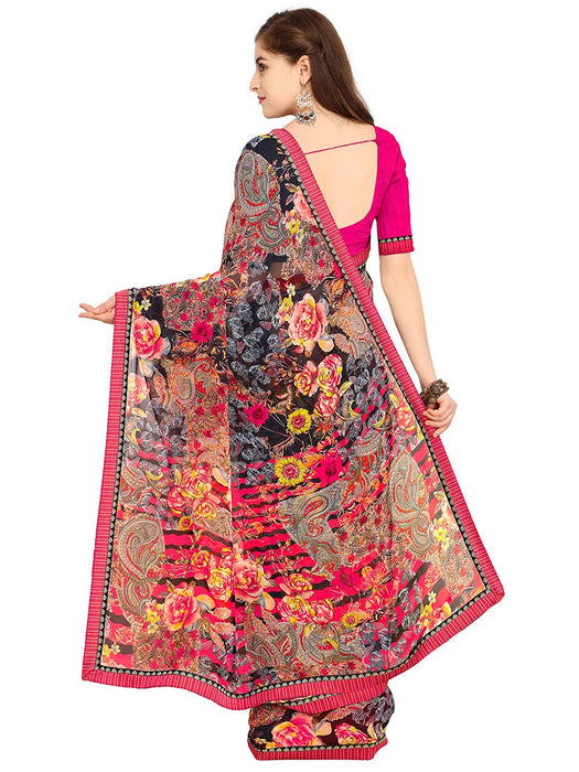 Multi Color Georgette Saree only in Bigswipe