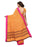 Peach, Multi Color Crepe Saree only in Bigswipe