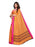 Peach, Multi Color Crepe Saree only in Bigswipe