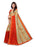 Orange, Multi Color Chiffon Saree only in Bigswipe