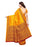 Yellow, Brown Color Vichitra Silk (Art Silk) Saree