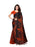 Orange, Black Color Shimmer (Chiffon) Saree only in Bigswipe