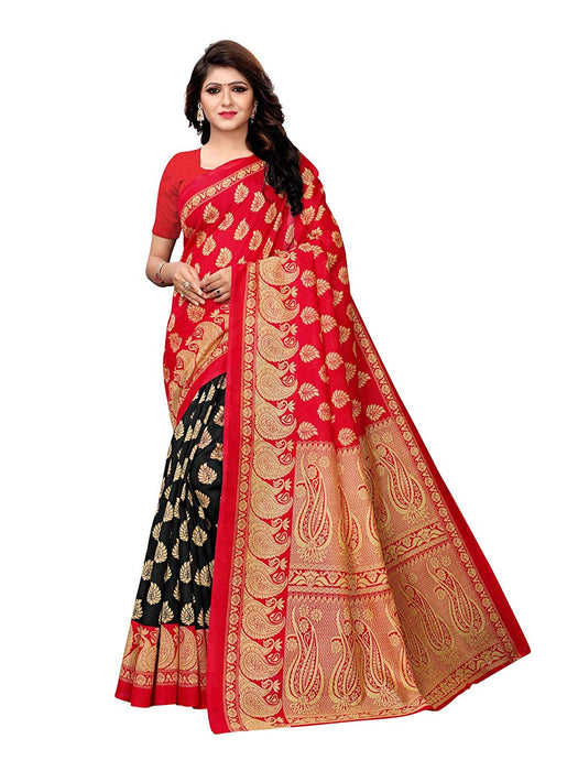 Black, Beige Color Art Silk Saree only in Bigswipe