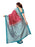 Maroon, Turquoise Color Poly Silk Saree only in Bigswipe