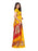 Yellow, Maroon, Multi Color Poly Silk Saree