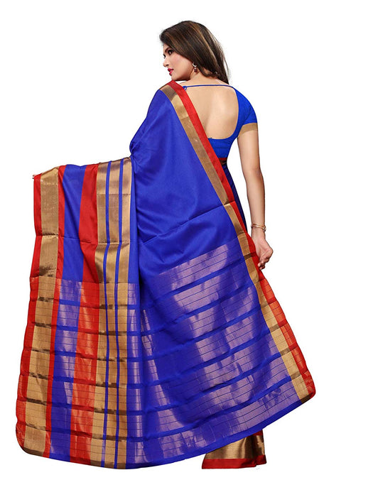 Blue Color Poly Silk Saree only in Bigswipe