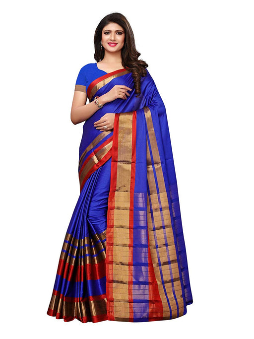 Blue Color Poly Silk Saree only in Bigswipe