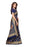 Navy Blue, Beige Color Art Silk (Kashmiri Silk) Saree only in Bigswipe