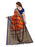 Navy Blue, Orange, Multi Color Poly Silk Saree only in Bigswipe