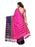 Pink, Navy Blue Color Poly Silk Saree only in Bigswipe