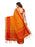 Yellow, Red Color Poly Silk Saree