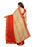 Orange, Multi Color Chiffon Saree only in Bigswipe