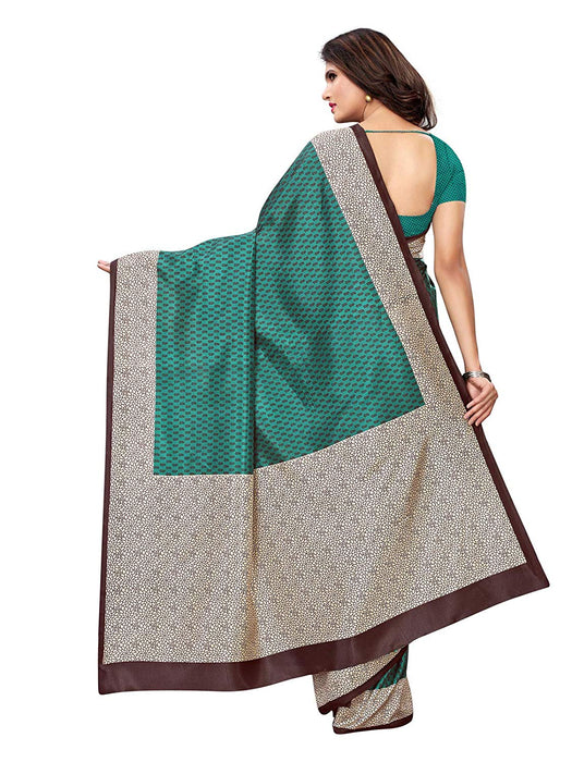 Green, Multi Color Vichitra Silk (Art Silk) Saree only in Bigswipe