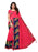 Pink, Navy Blue Color Poly Silk Saree only in Bigswipe