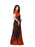 Orange, Black Color Shimmer (Chiffon) Saree only in Bigswipe