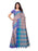 Beige, Turquoise, Blue Color Cotton Silk Saree only in Bigswipe