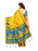 Yellow, Turquoise Color Art Silk Saree